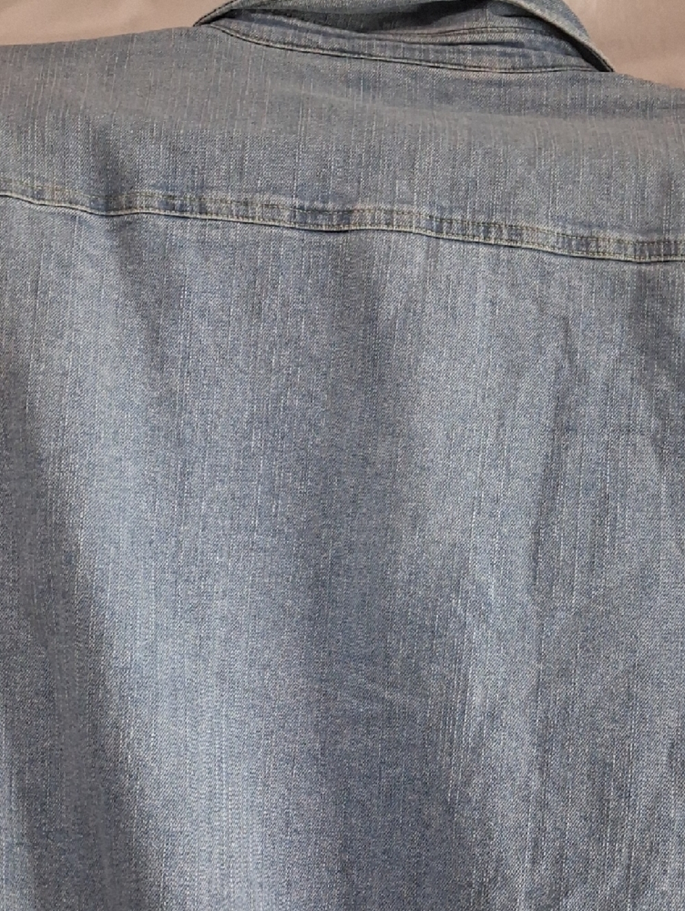 FRYE Light Wash Denim Western Shirt - Picture 9 of 9